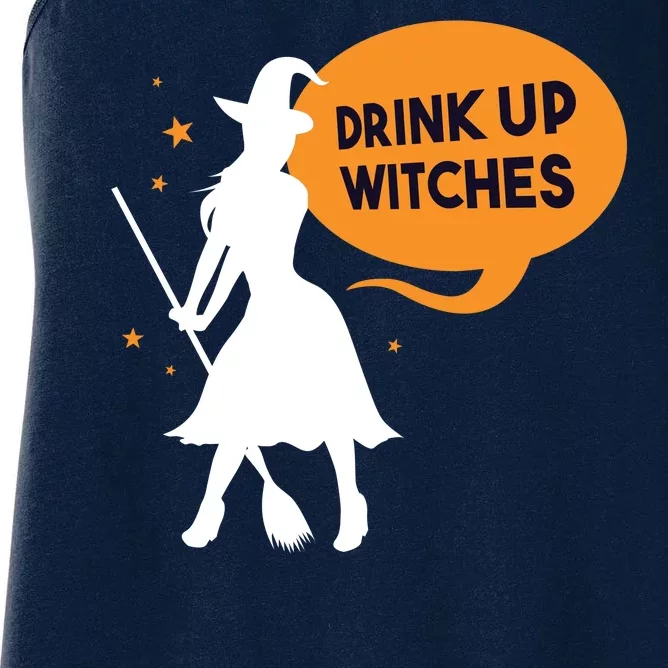 Drink Up Witches Funny Witch Women's Racerback Tank