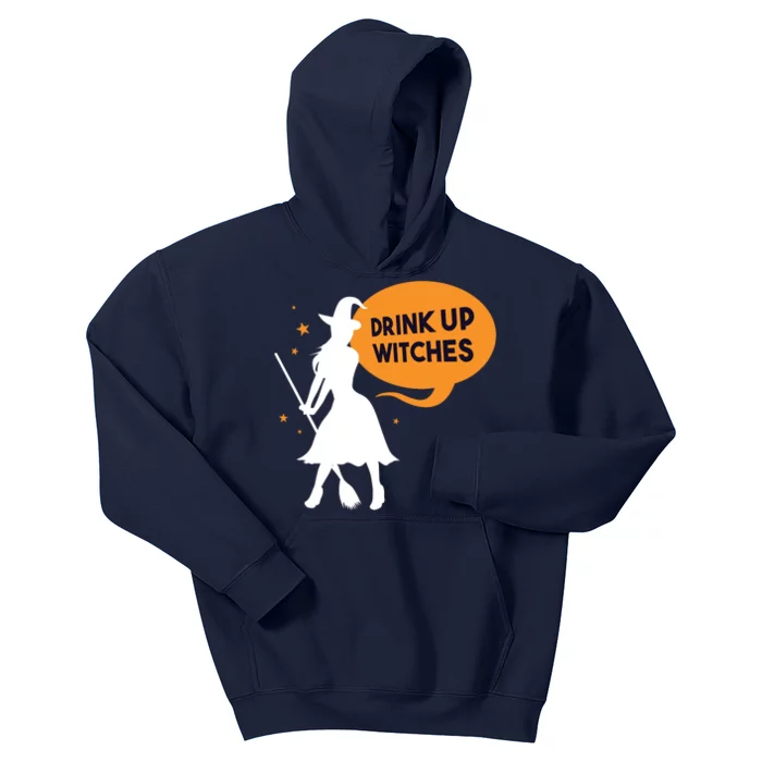 Drink Up Witches Funny Witch Kids Hoodie