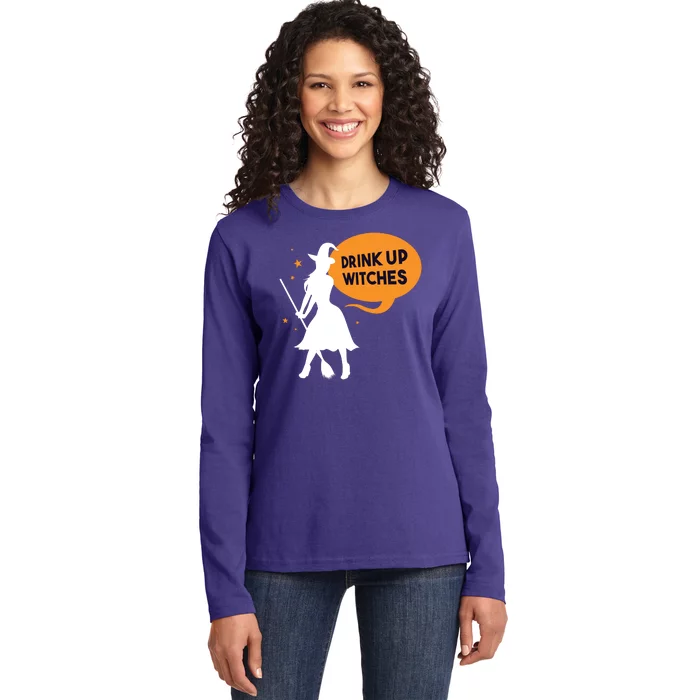 Drink Up Witches Funny Witch Ladies Long Sleeve Shirt