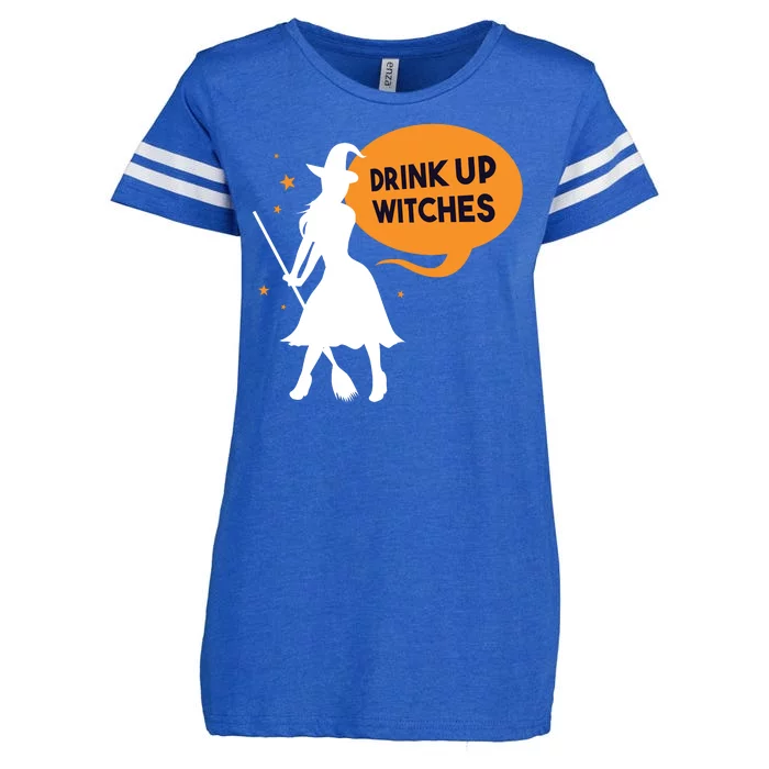 Drink Up Witches Funny Witch Enza Ladies Jersey Football T-Shirt