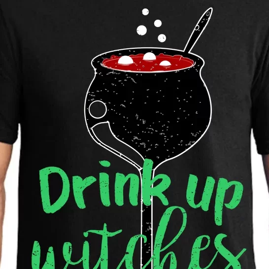 Drink Up Witches Halloween Wine Pajama Set