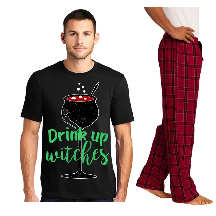 Drink Up Witches Halloween Wine Pajama Set