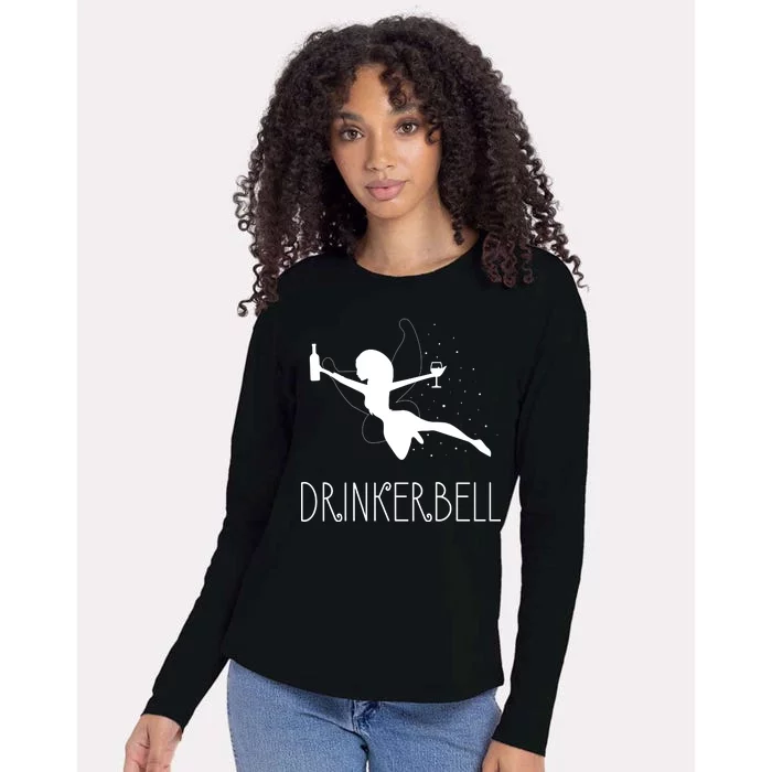 Drinkerbell Womens Cotton Relaxed Long Sleeve T-Shirt