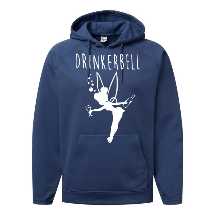 Drinkerbell Funny Performance Fleece Hoodie