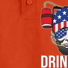 Drinking Like Lincoln Dry Zone Grid Performance Polo