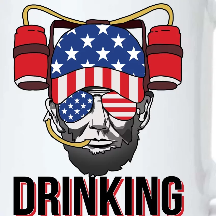 Drinking Like Lincoln Black Color Changing Mug