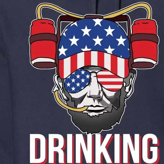 Drinking Like Lincoln Premium Hoodie