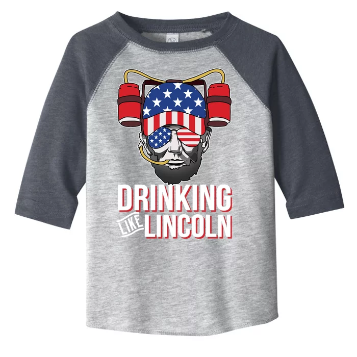 Drinking Like Lincoln Toddler Fine Jersey T-Shirt