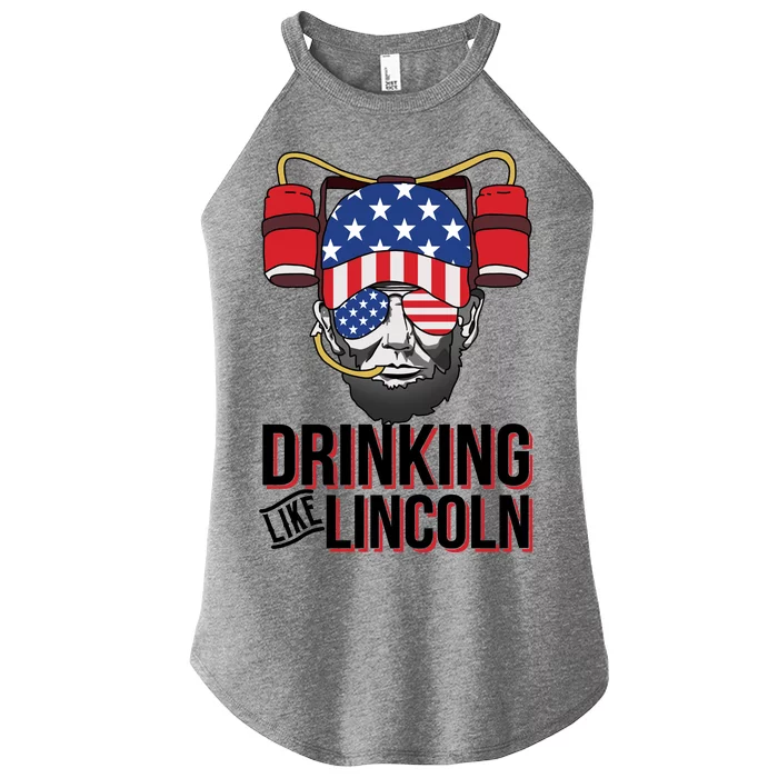 Drinking Like Lincoln Women’s Perfect Tri Rocker Tank