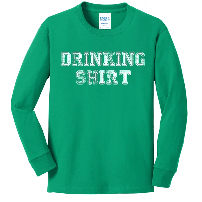 Drinking Shirt Kids Long Sleeve Shirt