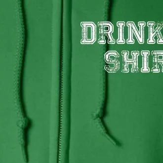 Drinking Shirt Full Zip Hoodie