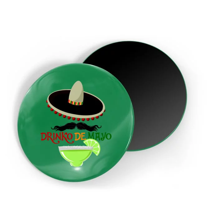 Drinko De Mayo Funny Cinco De Mayo Mustache Sombrero Magnet