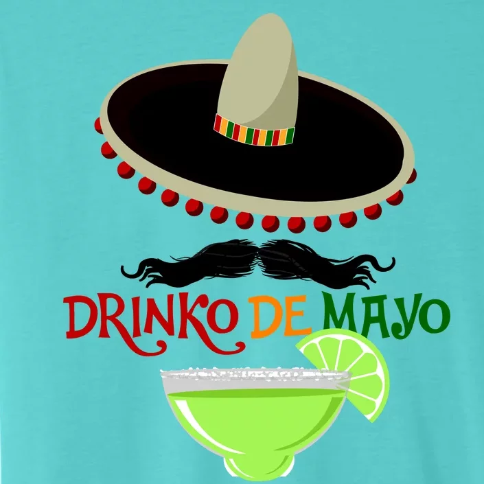 Drinko De Mayo Funny Cinco De Mayo Mustache Sombrero ChromaSoft Performance T-Shirt