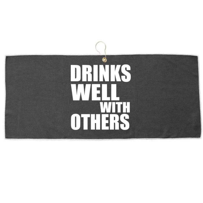 Drinks Well With Others Large Microfiber Waffle Golf Towel