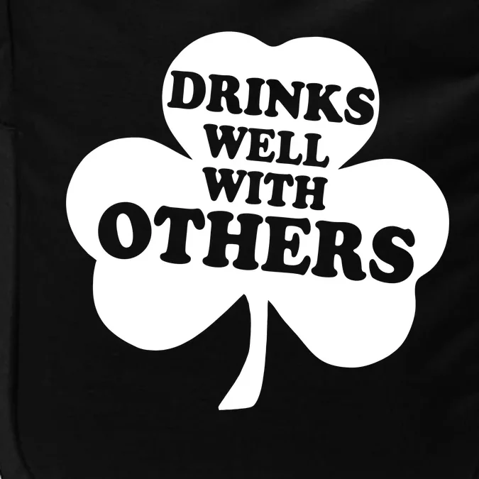 Drinks Well With Others Funny St. Patrick's Day Drinking Impact Tech Backpack