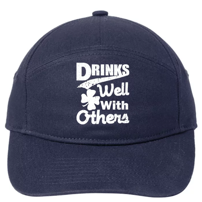 Drinks Well With Others St. Patrick's Day 7-Panel Snapback Hat