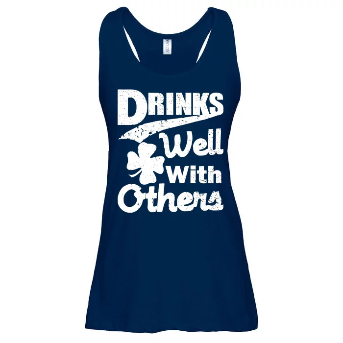 Drinks Well With Others St. Patrick's Day Ladies Essential Flowy Tank