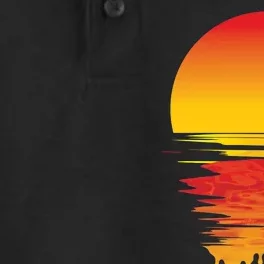 Dripping Sunset Dry Zone Grid Performance Polo