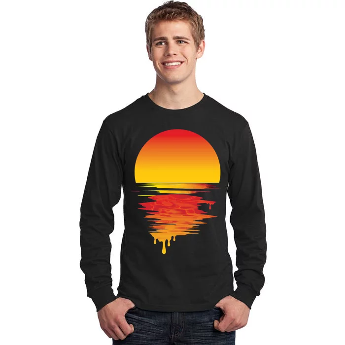 Dripping Sunset Tall Long Sleeve T-Shirt