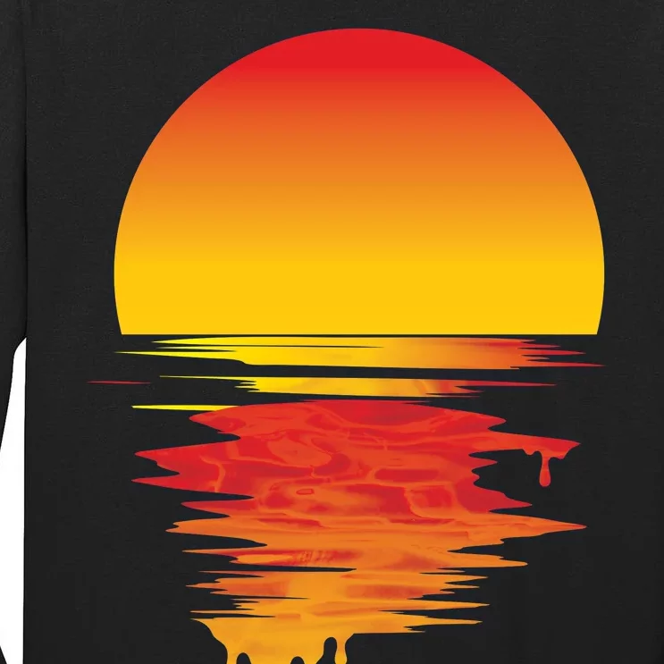 Dripping Sunset Tall Long Sleeve T-Shirt