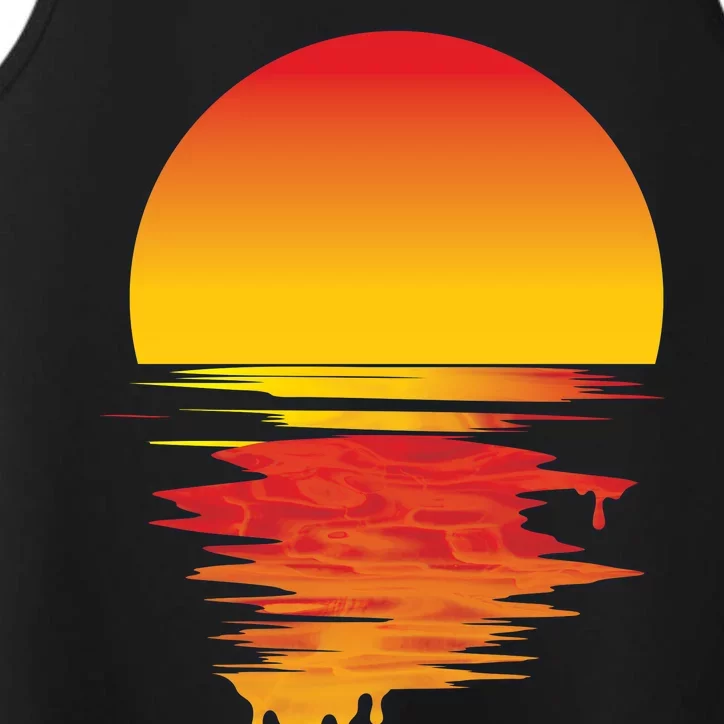 Dripping Sunset Performance Tank