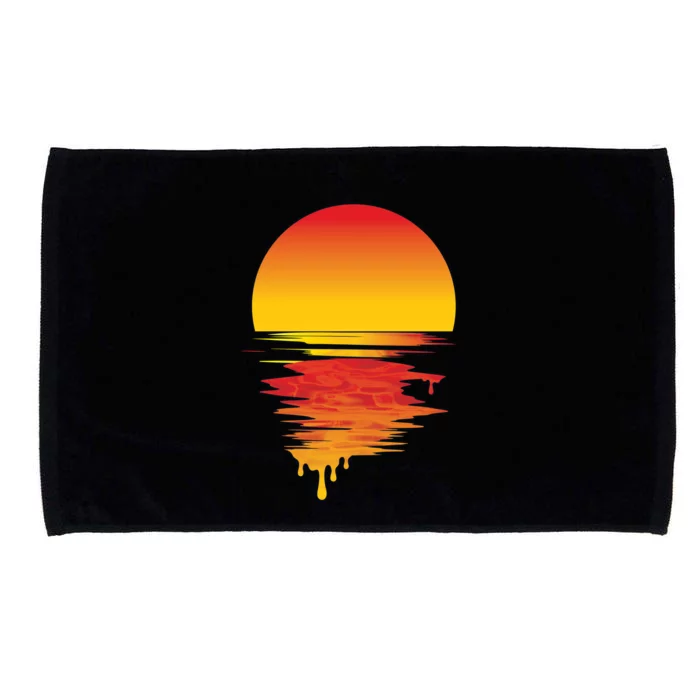 Dripping Sunset Microfiber Hand Towel