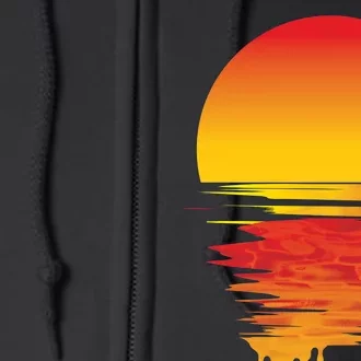 Dripping Sunset Full Zip Hoodie