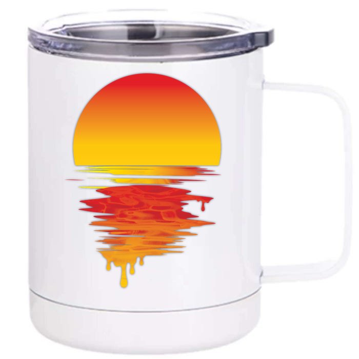 Dripping Sunset Front & Back 12oz Stainless Steel Tumbler Cup