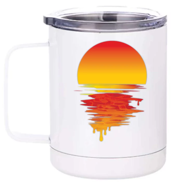 Dripping Sunset Front & Back 12oz Stainless Steel Tumbler Cup