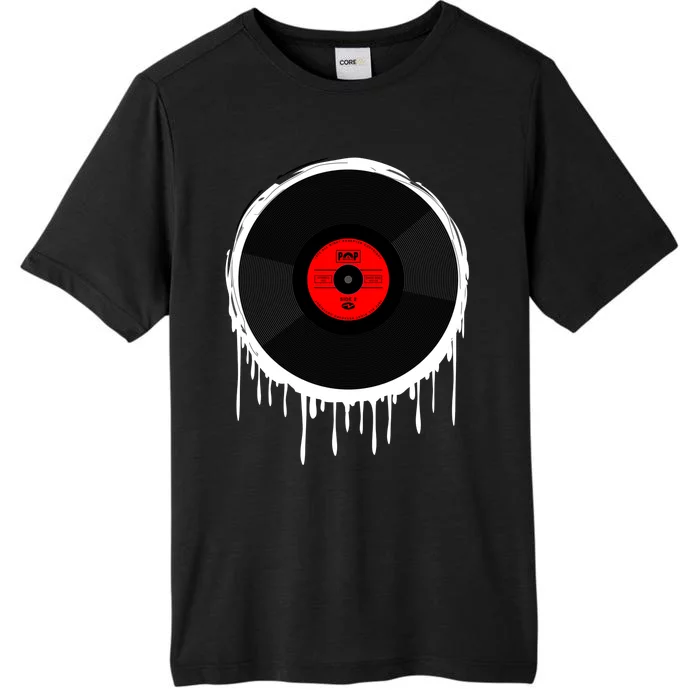 Dripping Vinyl Record ChromaSoft Performance T-Shirt