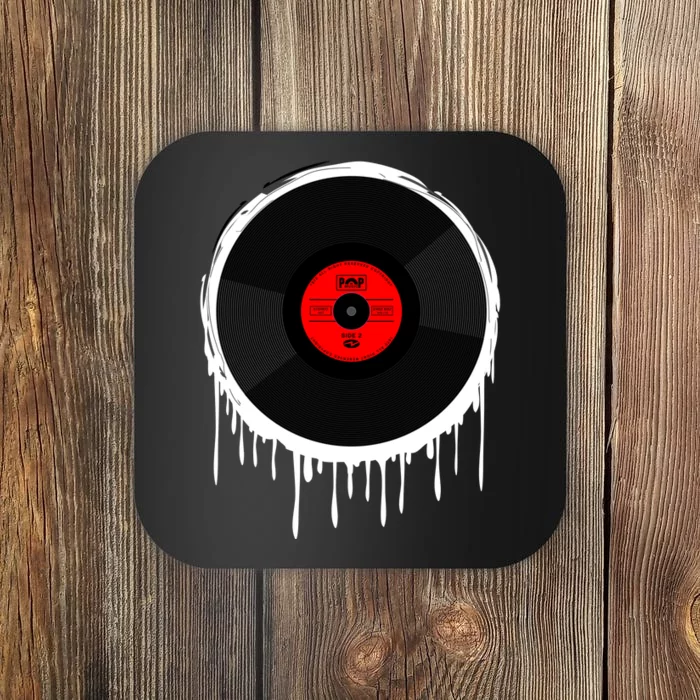 Dripping Vinyl Record Coaster