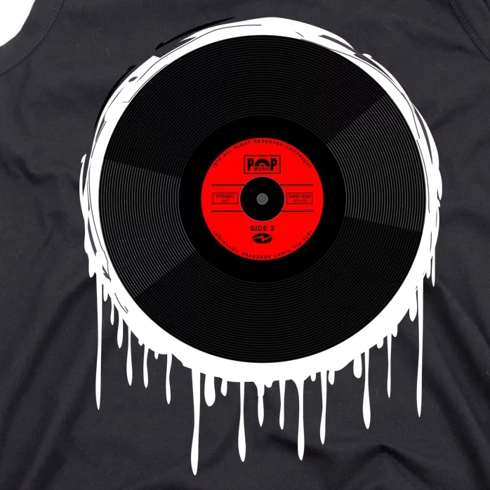 Dripping Vinyl Record Tank Top