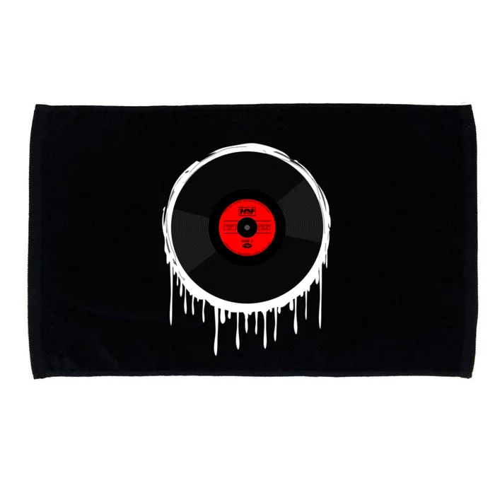 Dripping Vinyl Record Microfiber Hand Towel