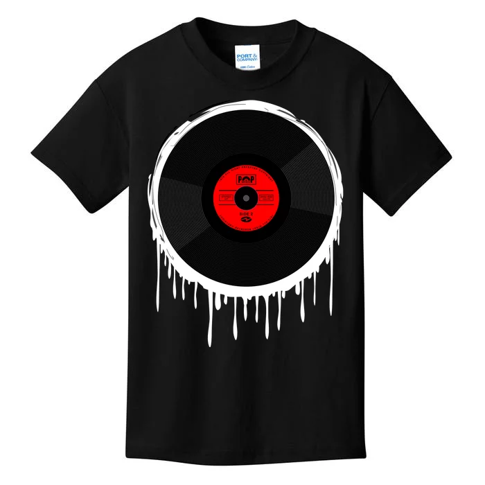 Dripping Vinyl Record Kids T-Shirt