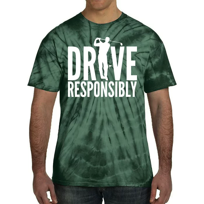 Drive Responsibly Golf Driver Tie-Dye T-Shirt