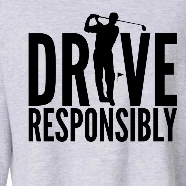 Drive Responsibly Golf Driver Cropped Pullover Crew