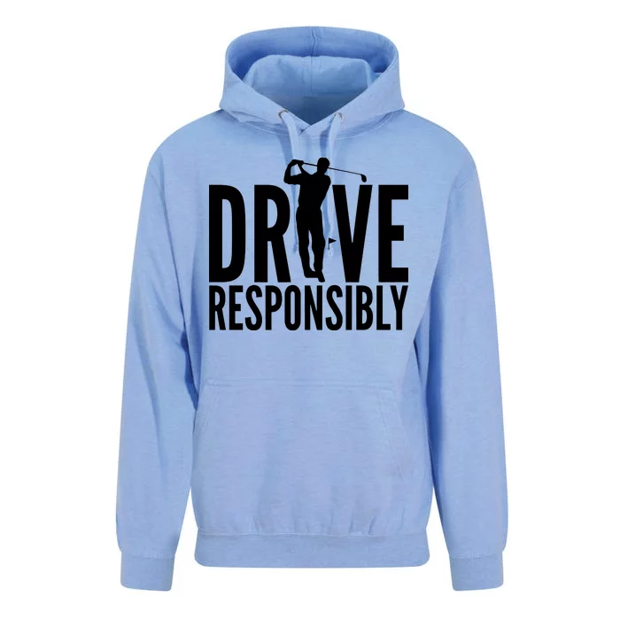 Drive Responsibly Golf Driver Unisex Surf Hoodie