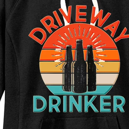 Driveway Drinker Retro Women's Fleece Hoodie