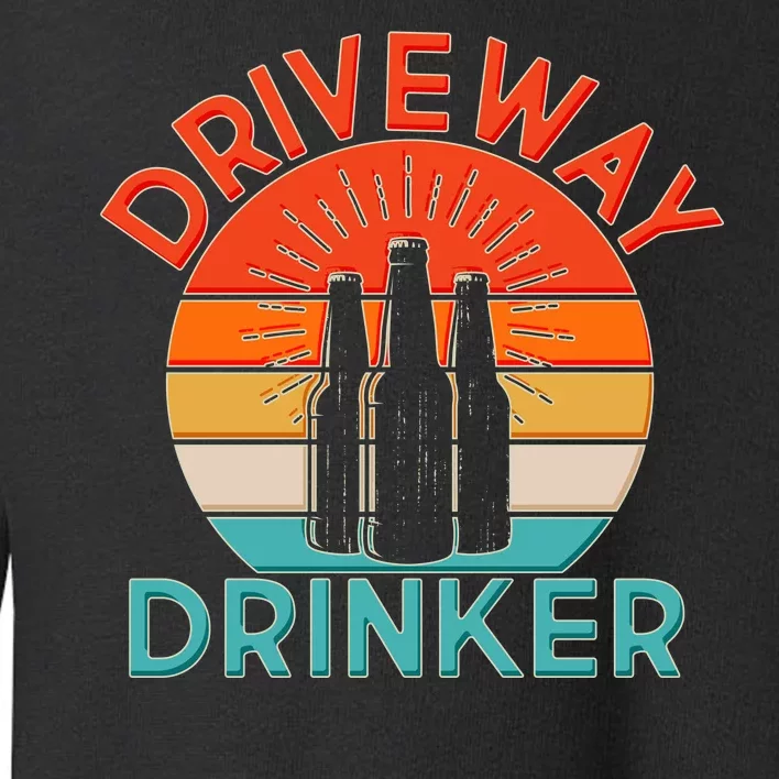 Driveway Drinker Retro Toddler Sweatshirt