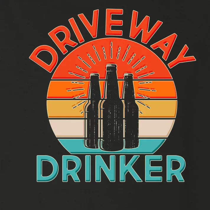 Driveway Drinker Retro Toddler Long Sleeve Shirt