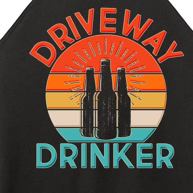 Driveway Drinker Retro Women’s Perfect Tri Rocker Tank