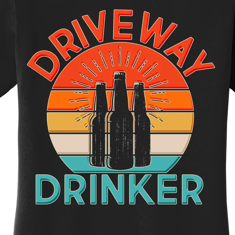 Driveway Drinker Retro Women's T-Shirt