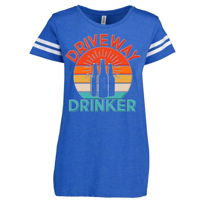 Driveway Drinker Retro Enza Ladies Jersey Football T-Shirt