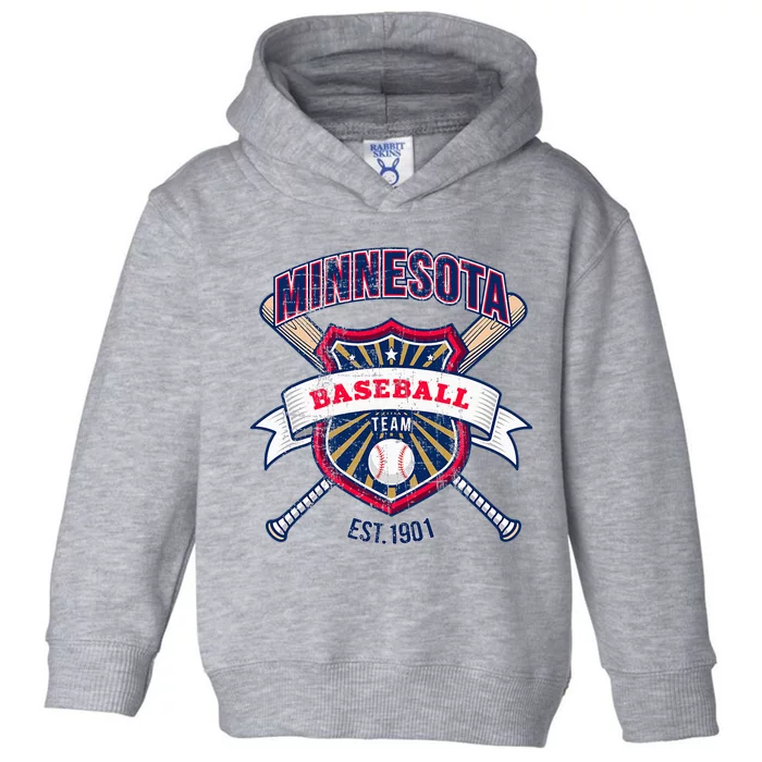 Distressed Retro Look Twin Cities Tailgate Fan Toddler Hoodie