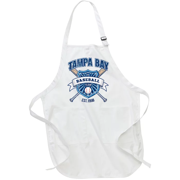 Distressed Retro Look Ray Party Tailgate Sport Full-Length Apron With Pocket