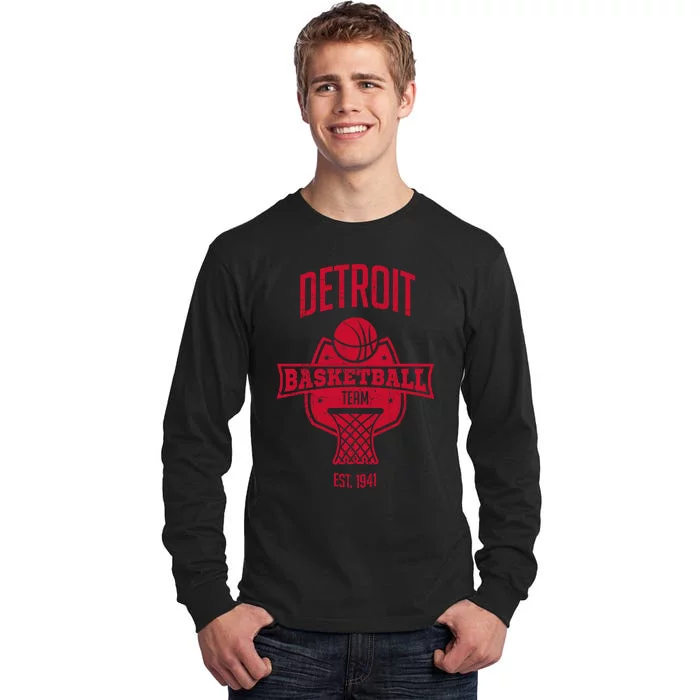 Distressed Retro Look Piston Party Tailgate Gameday Fan Gift Tall Long Sleeve T-Shirt