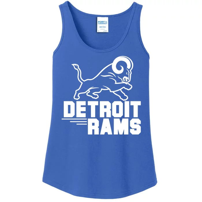 Detroit Rams Logo Ladies Essential Tank