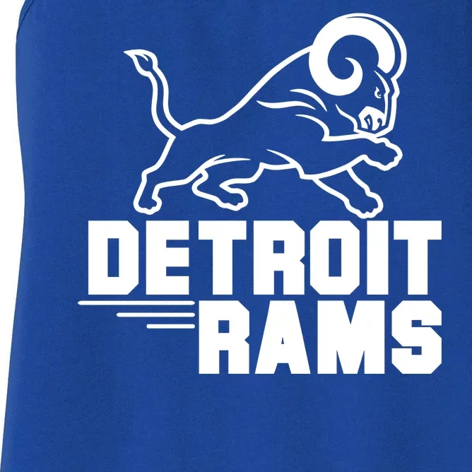 Detroit Rams Logo Women's Racerback Tank