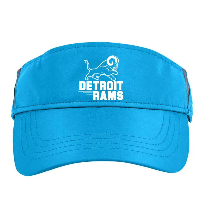 Detroit Rams Logo Adult Drive Performance Visor