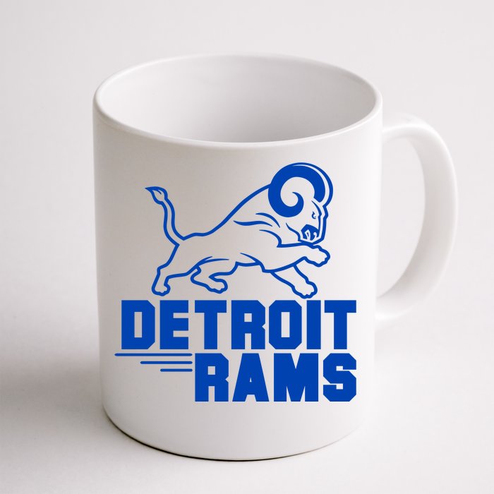 Detroit Rams Logo Front & Back Coffee Mug